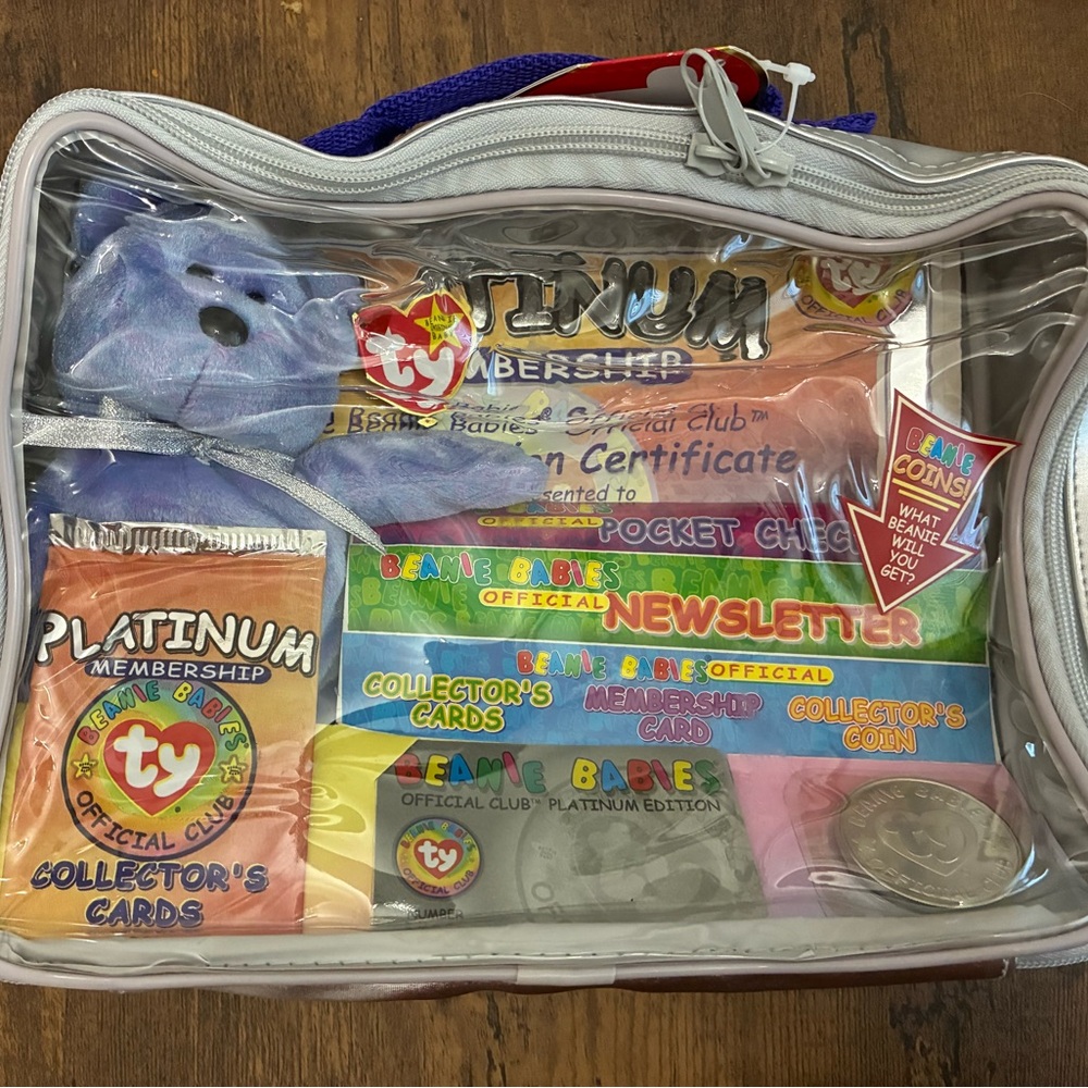Vintage Ty Beanie Babies Platinum Edition Membership Kit